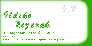 ildiko mizerak business card